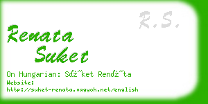 renata suket business card